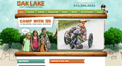 Desktop Screenshot of oaklakefamilycampground.com